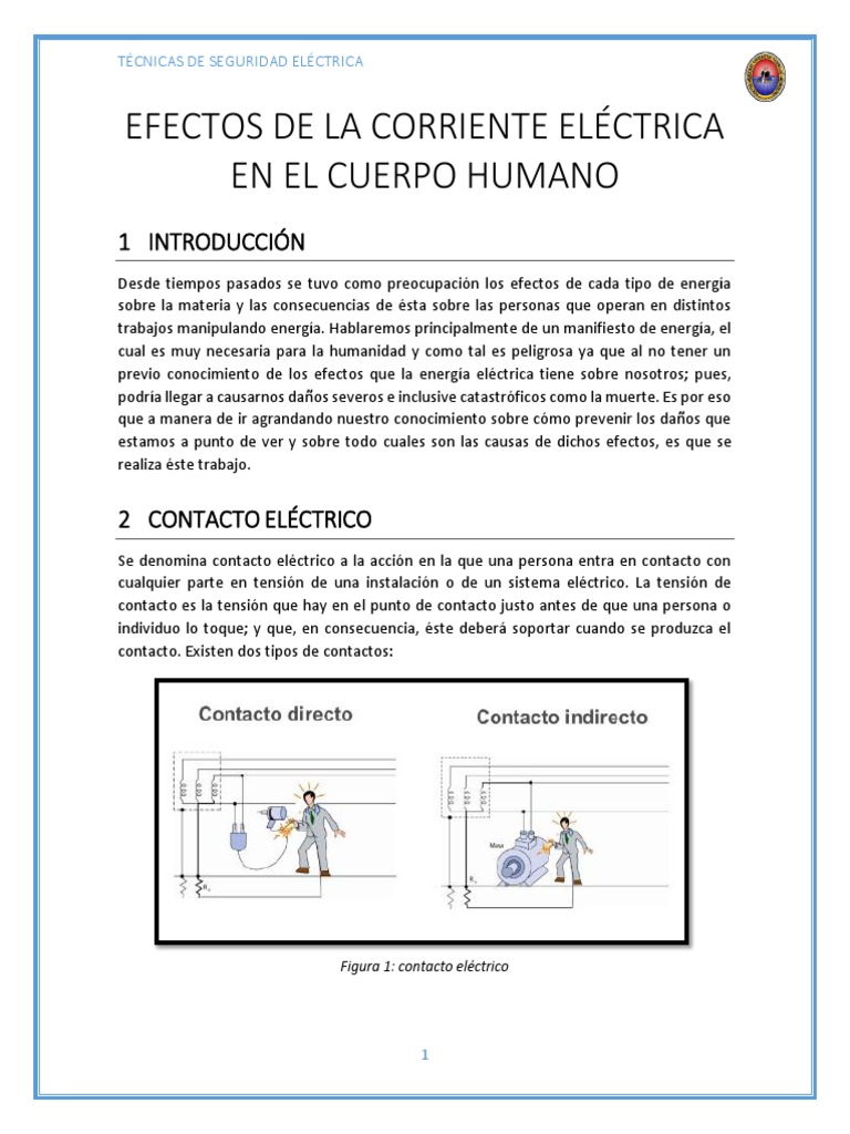 Efectos de La Corriente - Asm | PDF | Descarga eléctrica | Corriente