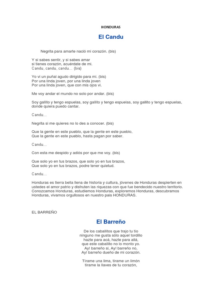 Letra de la Canción 
