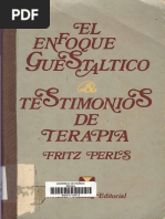 Gestalt - Perls - El Enfoque Guestaltico Testimonios de Terapia PDF