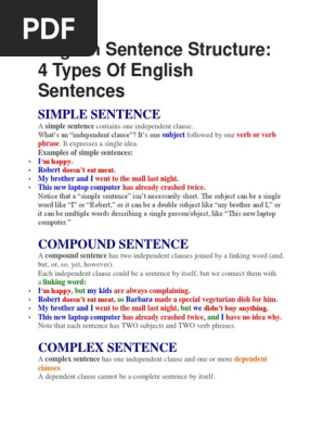 Sentence Structure Sentence Linguistics Semiotics