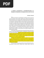 A Critica Feminista a Modernidade e o Mov Fem Nos 70 e 80 Manini, Daniela.