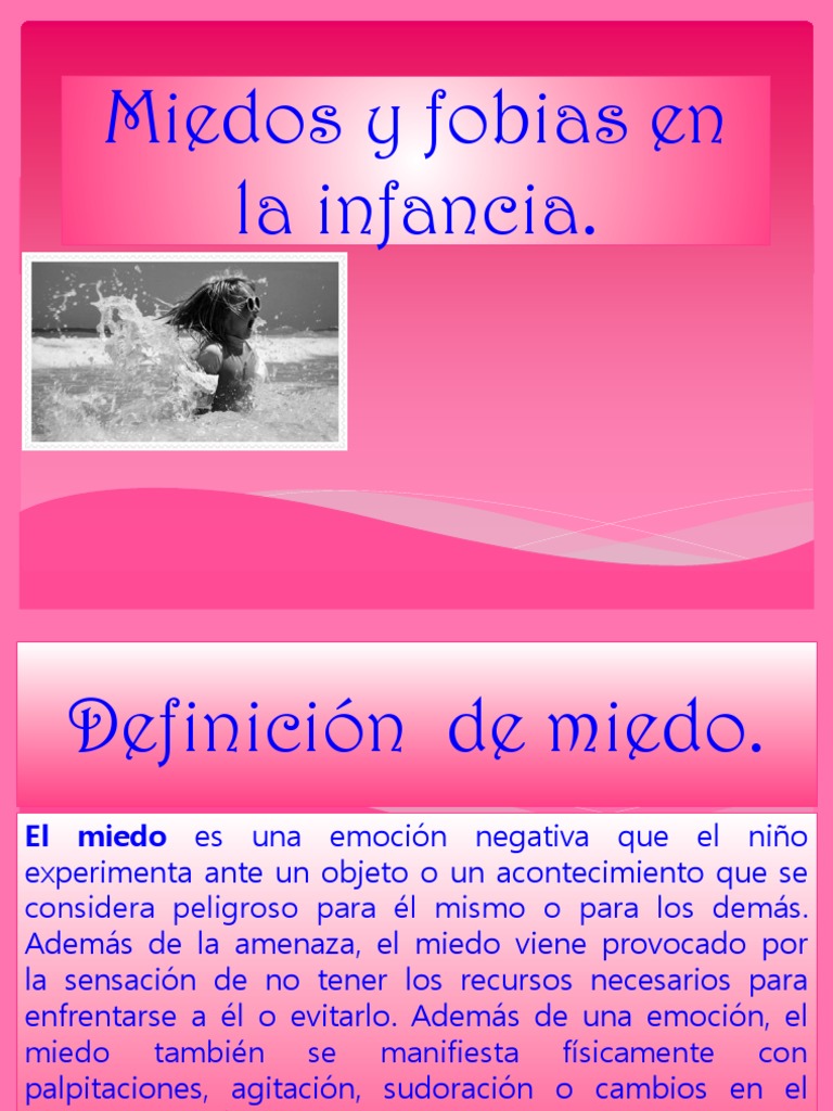 Miedos y Fobias Infantiles | PDF | Fobia | Temor