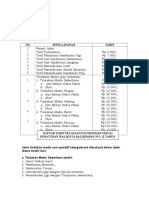 Daftar Tarif