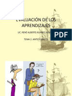 Evaluación de Los Aprendizajes. Tema 2 Antecedentes