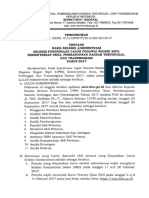 Hasil Seleksi Administrasi CPNS - KEMENDESA PDF