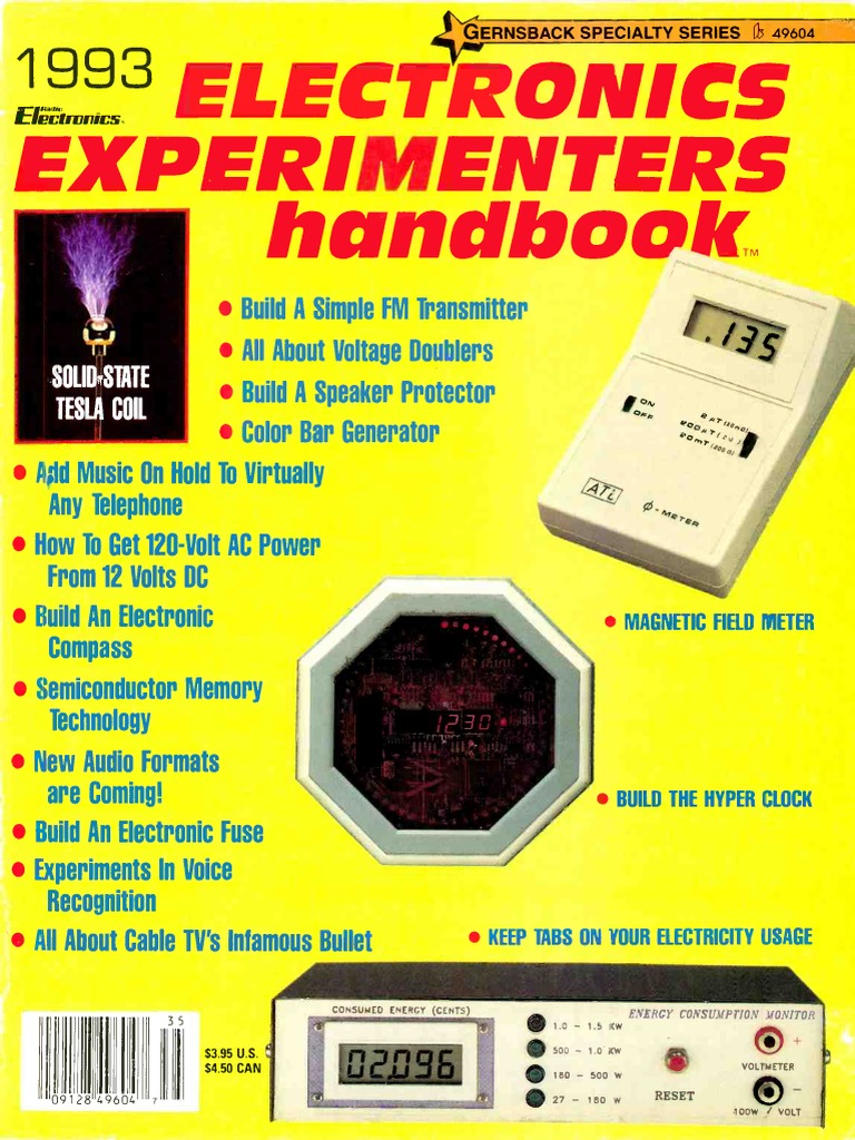 Electronics Experimenters Handbook 1993 PDF Fuel Cell Hydrogen