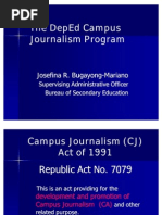 Download The DepEd Campus Journalism Program by Kel Imperial Mangi SN36154967 doc pdf