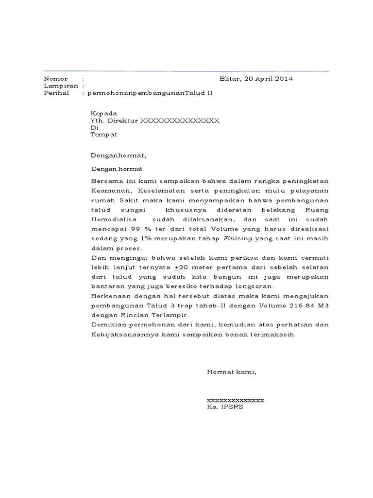 Proposal Talud Sungai