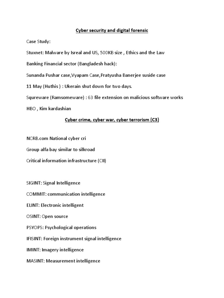 Cyber Forensics and Security Insights | PDF | Computer Forensics ...