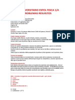 Preuniversitario Física 1 problemas resueltos