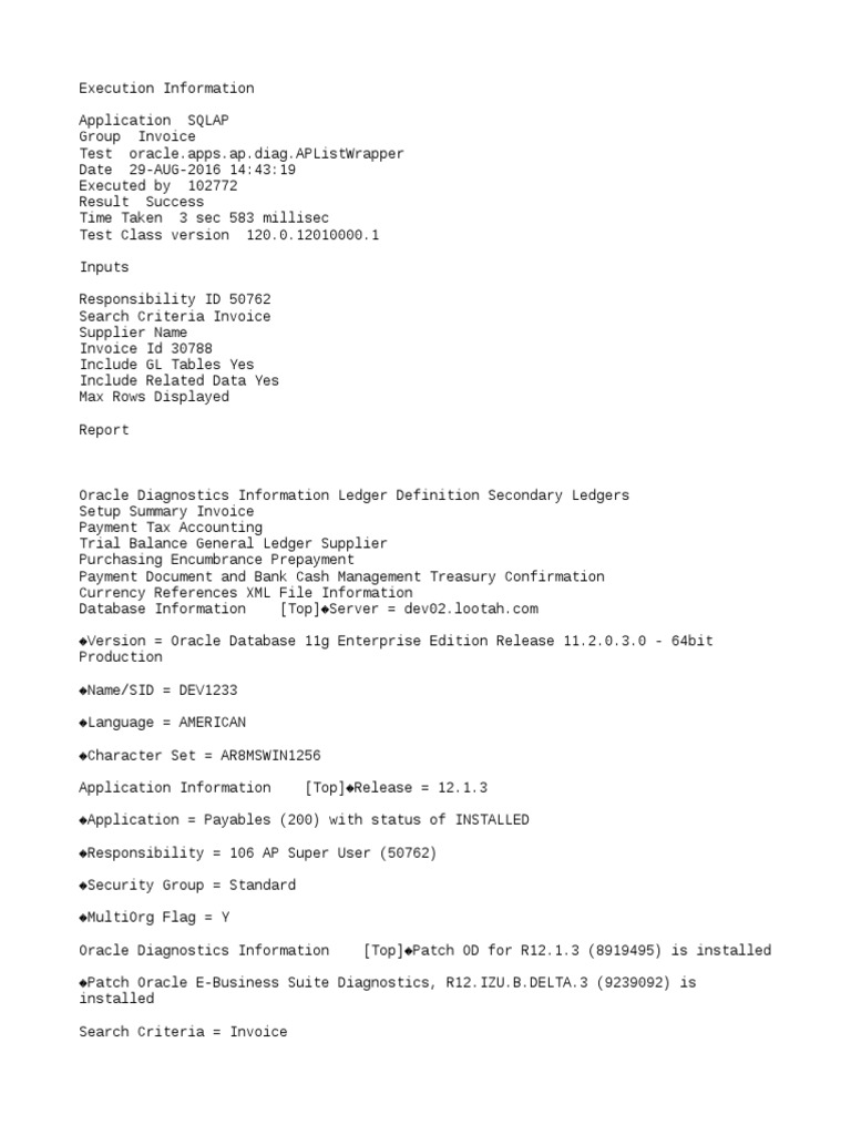 SR 1 | PDF | Oracle Database | Invoice