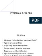 Verifikasi Desa SBS/ ODF