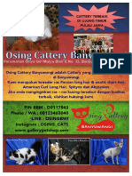 Brosur Osing Cattery For Bali