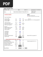 Design Calculation Sheet: Date: Sheet No.: Project No.: 1203 Computed By: Alaa Ramadan Approved By: Checked by