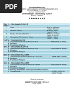 Quinawegan Elementary School Programme: Day 1 - December 5, 2015