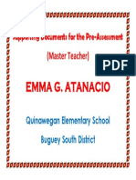 Emma G. Atanacio: (Master Teacher)