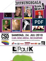 Offizieller GalaGuide Zur CSD Eröffnungsgala 2010