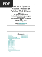 Chapter 3 Work and Energy Method