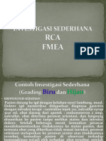 Investigasi Sederhana, Rca, Fmea