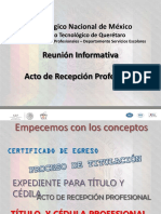 Proceso de Titulación Recien Egresados