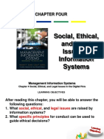 Social, Ethical, and Legal Issues in Information Systems: Chapter Four