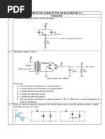 Folheto de Exercícios de Eletrónica i