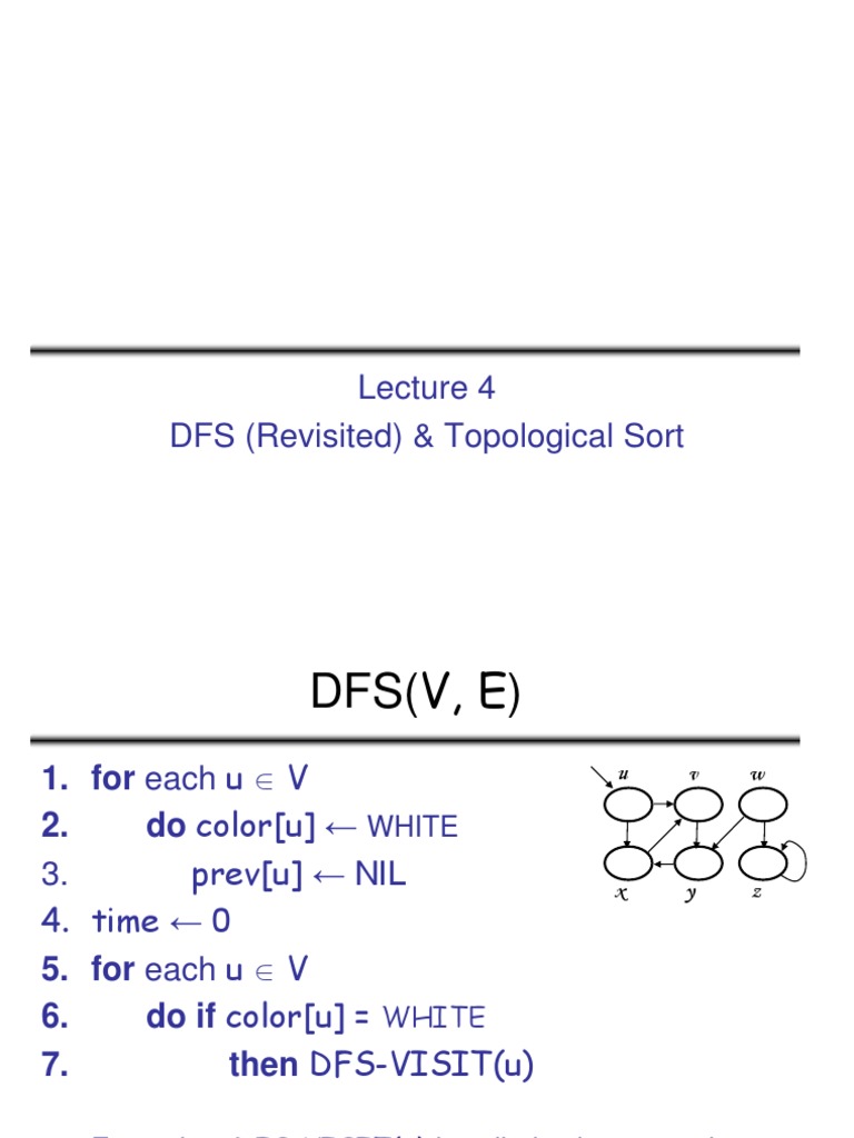 4 Topological Sort - Algorithms (Series Lecture) | PDF | Discrete ...