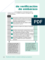 Lista de Verificacion Del Embarazo