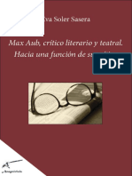 Soler Sasera, Eva: Max Aub, crítico literario.