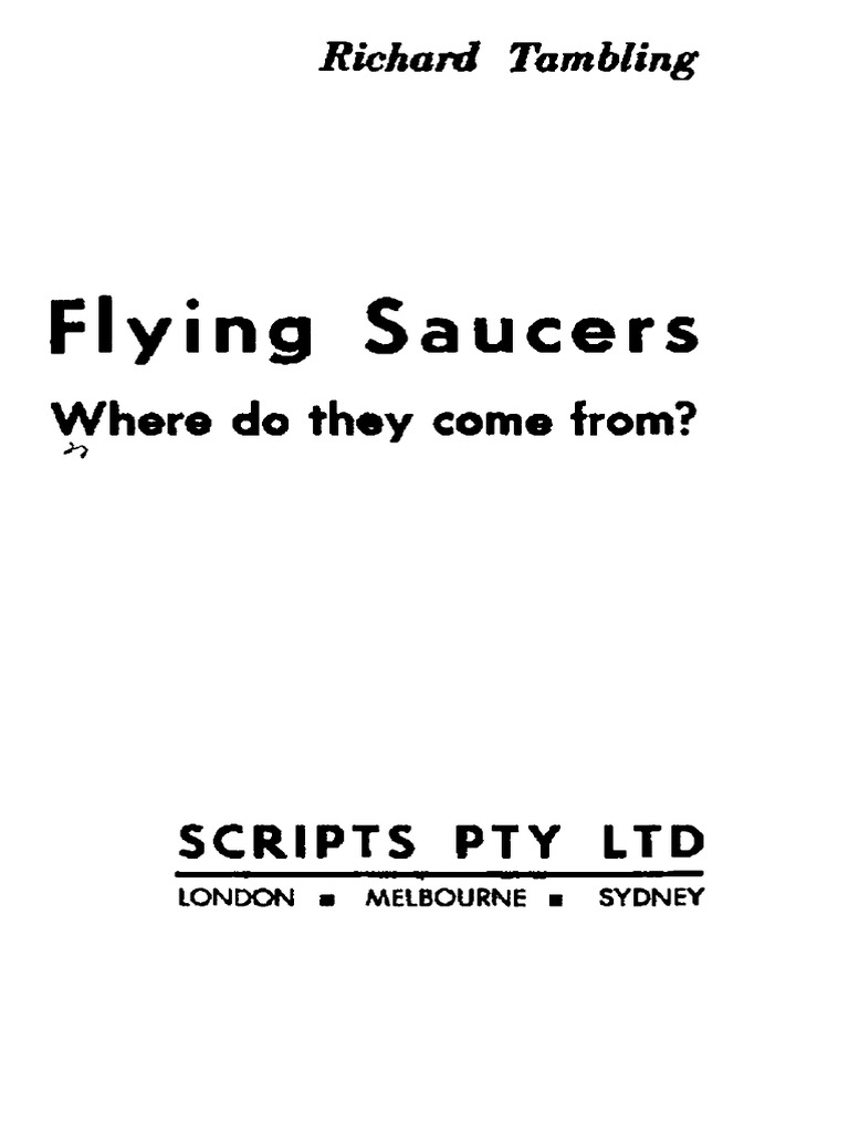 Tambling Flying Saucers PDF