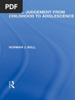 Norman J. Bull Moral Judgement From Childhood To Adolescence International Library of The Philosophy of Education Volume 5 PDF