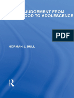 Norman J. Bull Moral Judgement From Childhood To Adolescence International Library of The Philosophy of Education Volume 5 PDF