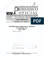 Plan Estratégico  del municipio de Luis Moya Zacatecas 