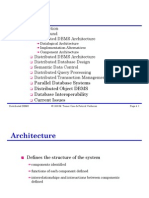 Distirbuted DataBase Architecture