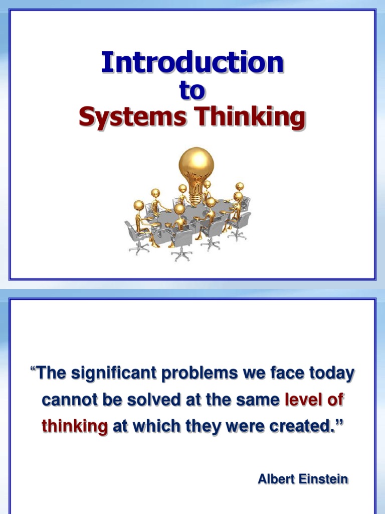 Understanding Systems Thinking Concepts | PDF | Systems Thinking | System