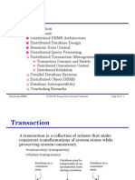 Distirbuted DataBase Transaction