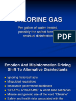 Chlorine Gas: Per Gallon of Water Treated, Possibly The Safest Form of Residual Disinfection