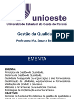 Aula 1- Introdução a Gestão Da Qualidade