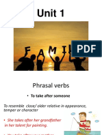 Family Relationships Unit 1