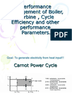 Performance Management of Boiler, Turbine, Cycle Efficiency