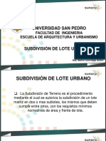 Subdivisión de Lote Urbano