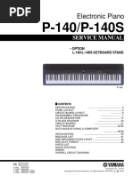 「ピアノ・マニュアル 日本版（Piano Manual）」ヤマハ Yamaha P-140 Service Manual | PDF
