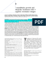 Assessment of Mandibular Growth and Response to Orthopedic Treatment With 3dimensional Magnetic Resonance Images