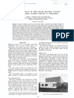 Dimension of The Solar Heating System in The Zero Energy House in Denmark