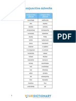 Conjunctive Adverbs: Conjunctive Adverb Conjunctive Adverb