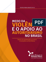 Violência Pública e Autoritarismo No Brasil - Relatório