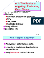 Chapter 7: The Basics of Capital Budgeting: Evaluating Cash Flows