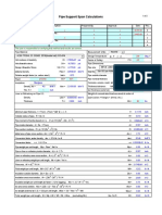 Pipe support span calculations