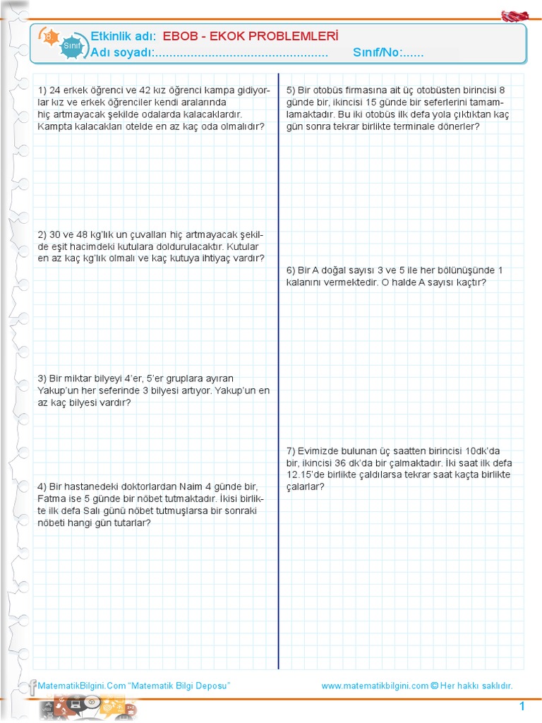 Ebob Ekok Problemleri 1 Pdf