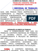 Contratos de Trabalho Conceitos Tipos de Contrato Cct